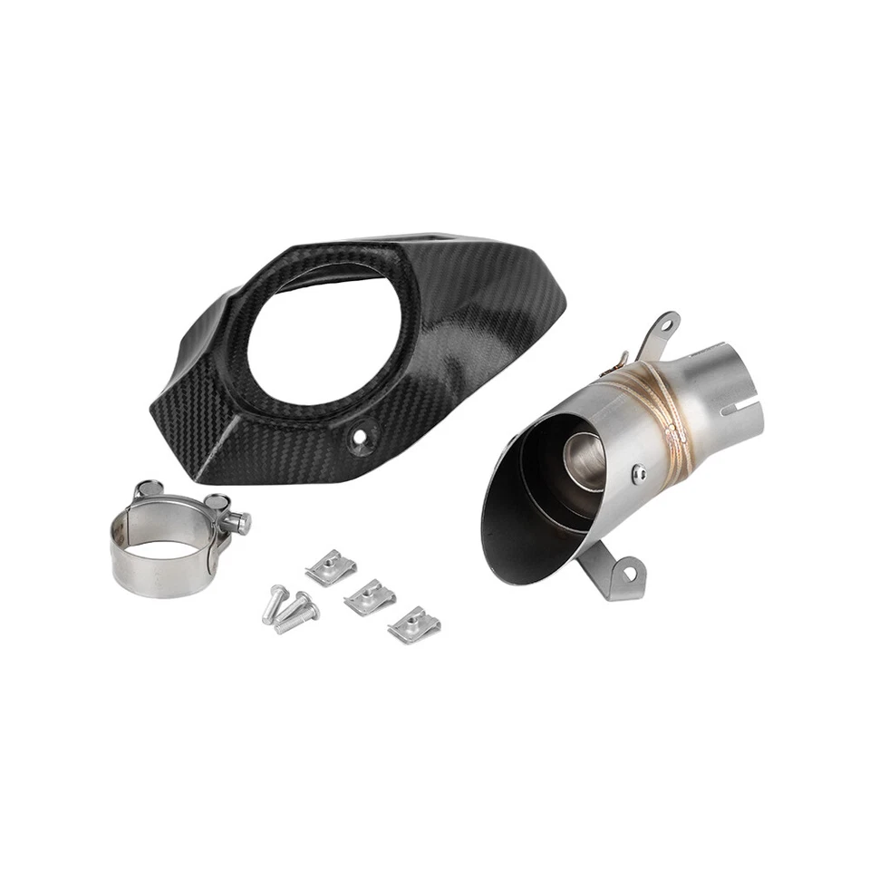 For Ducati Panigale 1299 R / S Exhaust Pipe With Carbon Fiber Heat Shield Slip Foto 4 de 4