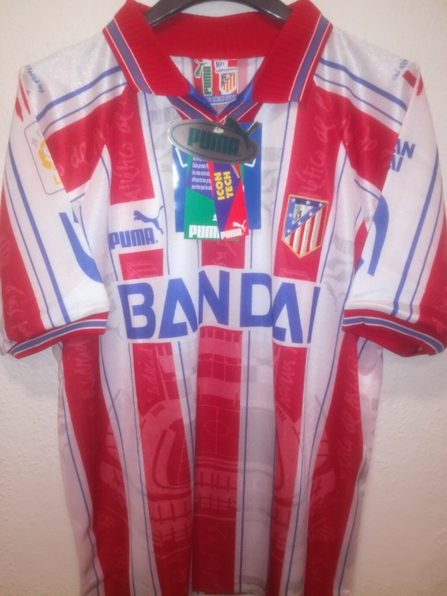 ATLETICO DE MADRID 1996-1997 BNWT Bandai camiseta shirt ATLETICO DE MADRID 1996-1997 BNWT Bandai camiseta shirt