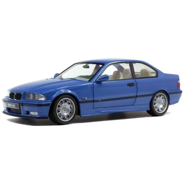 BMW M3 E36 1992 Solido bleu pour décorer votre bureau de passionné auto 1/18