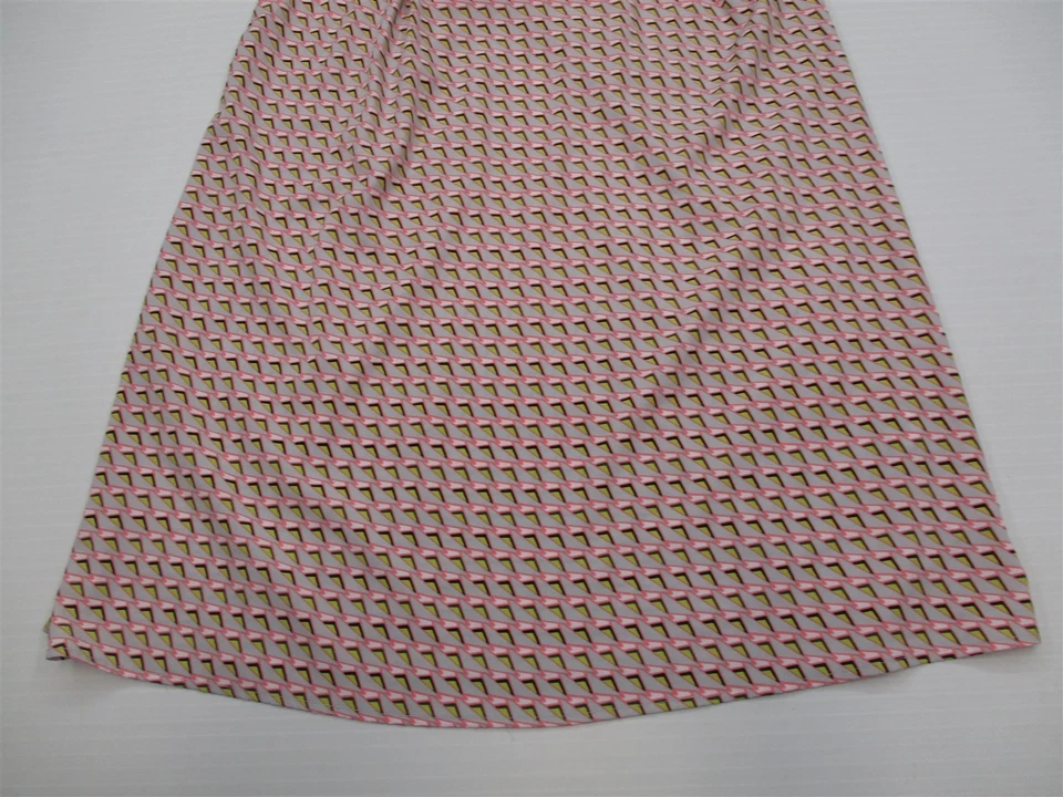 Vestido recto geométrico gris claro rosa talla L LIZ LONG MATERNITY para mujer Foto 3 de 4