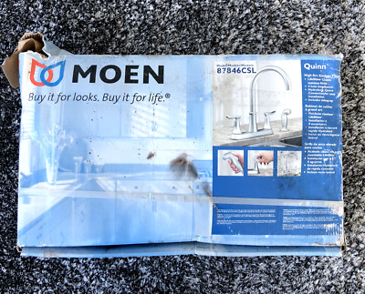 Moen Quinn High Arc Kitchen Faucet #87846CSL Classic Stainless Finish New