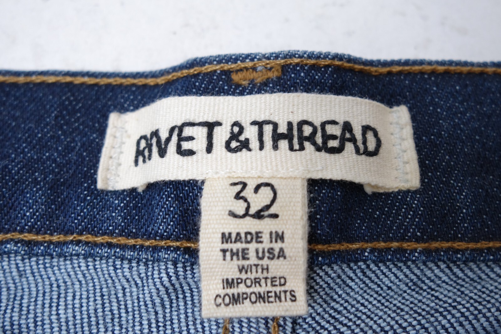 Rivet & Thread Selvedge Jeans Boyfriend Fit Women Siz… Gem