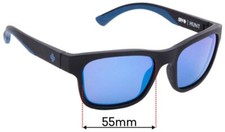 SFx Replacement Sunglass Lenses fits Spy Optic Hunt - 55mm Wide