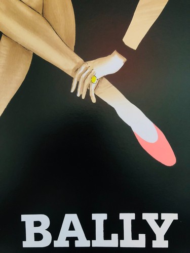 Bernard Villemot, c.a.1980 - Bally Blonde - Original Vintage Poster On Linen - Picture 9 of 9