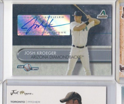 JOSH KROEGER '05 TEAM TOPPS AUTOGRAPHED CARD-DON'T MISS OUT-GET IT RIGHT NOW!