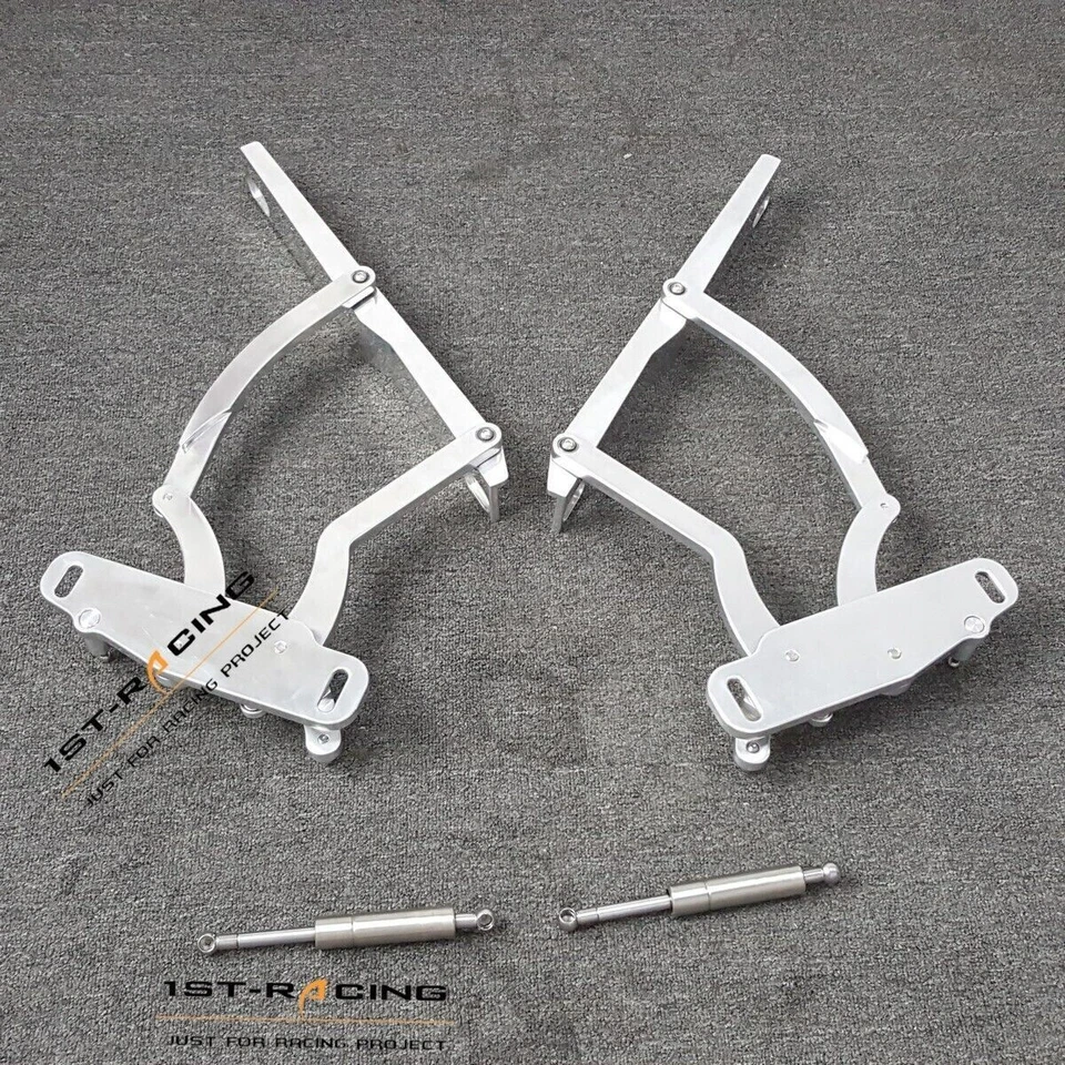 Par de bisagras de capó de aluminio Billet para Chevrolet Camaro Pontiac Firebird 1970-1981 Foto 2 de 4