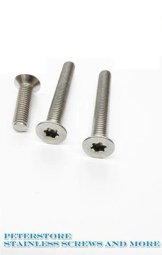 S P Tornillos avellanados ISO 14581 acero inoxidable A2 Torx tornillo Torx M5 tornillos avellanados