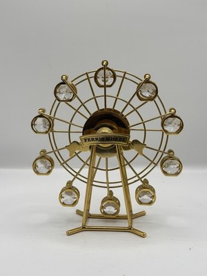 Swarovski Sonnenkristall Riesenrad Ornament - handgefertigt 24K vergoldet