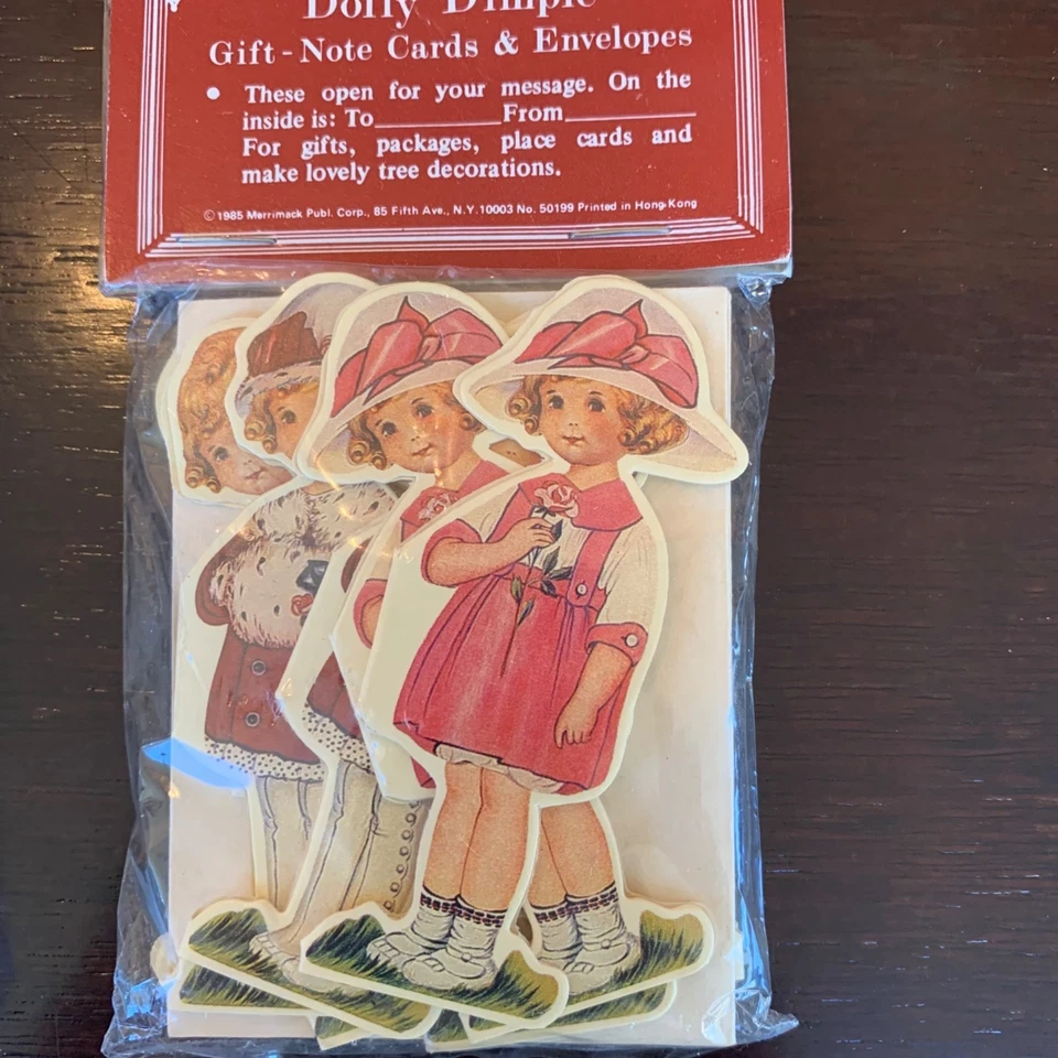 Винтажные штампованные бирки для кошек Dolly с ямочками 2 упаковки по 12 штук Museum Merrimack Craft 1980-е - Изображение 4 из 4