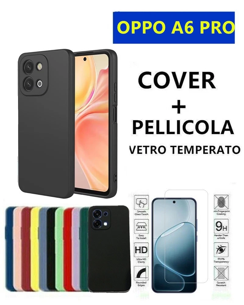 Custodia In Silicone TPU Opaca Per OPPO A6 Pro – Morbida, Antigraffio, Trasparente