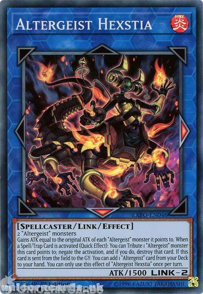 EXFO-EN046 Altergeist Hexstia Super Rare 1st Edition Mint YuGiOh Card