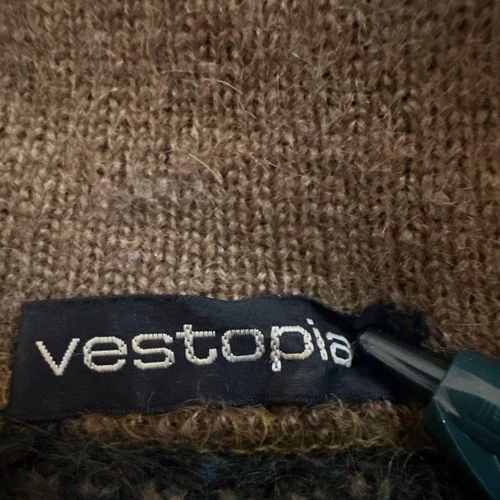 Vestopia Multicolor Knit Sweater Mohair Blend XL Design Marble image 6