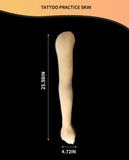 YILONG Tattoo Practice Skin Tattooing Practice Arm Soft Silicone 1:1 63Cm Gift