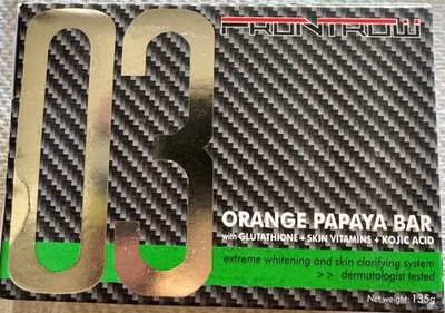 Frontrow Orange Papaya Bar Soap 135g Glutathione Dermatologist Tested