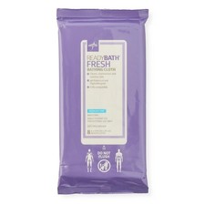 Case/30 packs MEDLINE Ready Bath Fresh Bathing Cloths 8/Pack MSC095309 Exp 09/27
