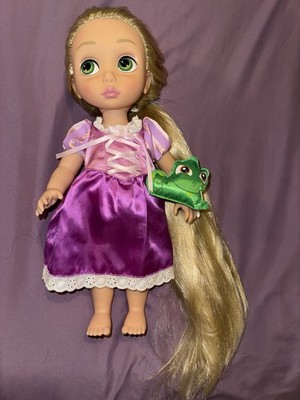 Disney Tangled 15'' Rapunzel Doll With Pascal Clean High Quality LN