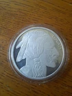 1 Troy Oz. Silver INDIAN/BUFFALO Round Made from .999 Fine Silver In Capsule.