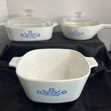 Corning Ware Cornflower Blue Set