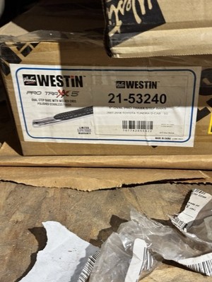 Westin 21-53240 Toyota Tundra Nerf Bar; PRO TRAXX  ; With Step Pads; 5 Inch Oval