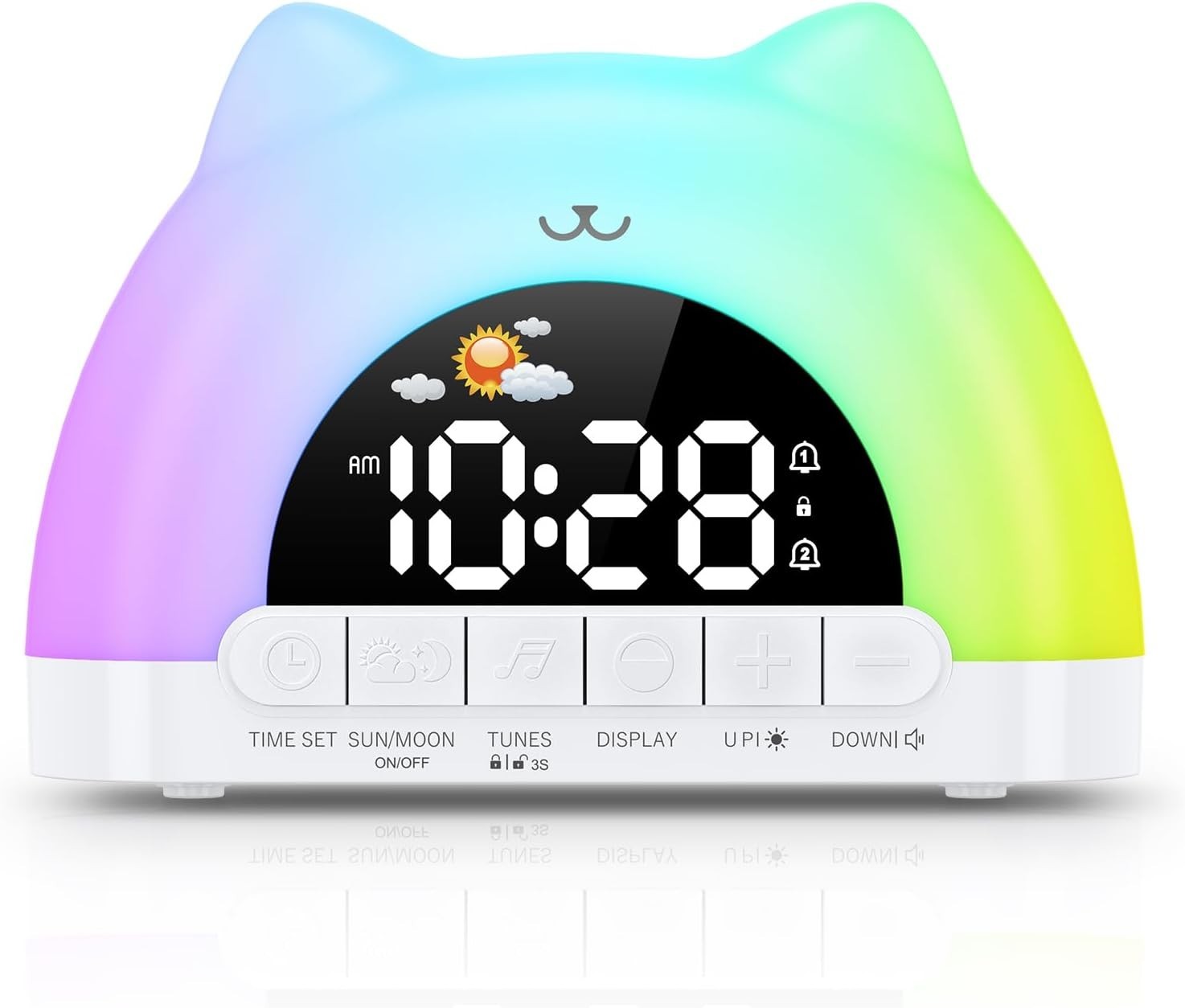 Ok To Wake Sleep Training Clock With 11 Colors Night Light