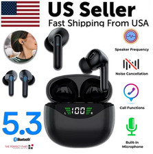 Bluetooth 5.3 TWS Earbuds In Ear Stereo Wireless Earphones, IPX8 Waterproof, 1