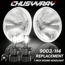 2026 New 7" Inch ROUND LED Headlights Hi-Lo For Ford Mustang Maverick 1970-1977