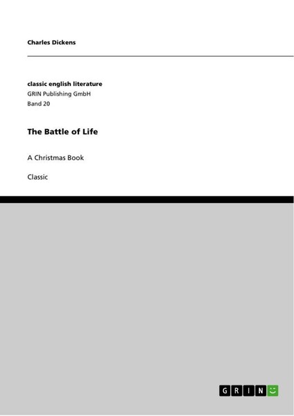 The Battle Of Life Charles Dickens-image