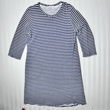 FRESH PRODUCE Jersey Dress Womens Sz Medium South Beach Pinstripe Cotton