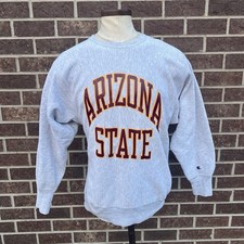 Vintage 90 s Arizona State Sun Devils Gray Champion Reverse Weave Sweatshirt XL