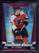 2024 O-PEE-CHEE PLATINUM #284 JETT LUCHANKO RED PRISM RC MARQUEE ROOKIE /199