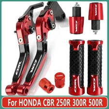 Motorcycle Brake Clutch Levers Grips Handle Sets For HONDA CBR 250R 300R 500R