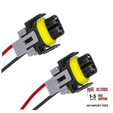 2 PCS H11 Socket Wire Harness Connectors, Waterproof Extension Wiring Harness
