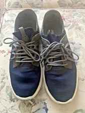 Olukai Mio Li Men's Blue Trench Lace Up Sneakers Shoes 10440-DE26 8.5M EUC