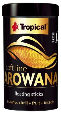 Tropical Soft Line Arowana- Fischfutter Soft Sticks für AROWANAS 250ml / L