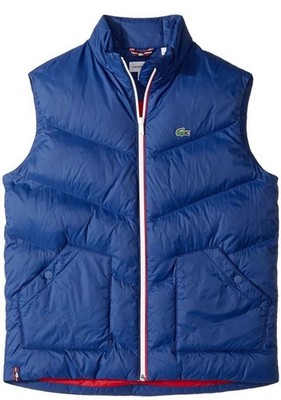   Lacoste Kids Puffer Vest Size 5 (110 Cm 43 In) Blue