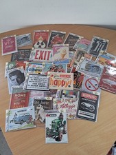 20 Blechpostkarten OVP 10x14 Sprüche Küche Auto Werkstatt Konvolut Sammlung