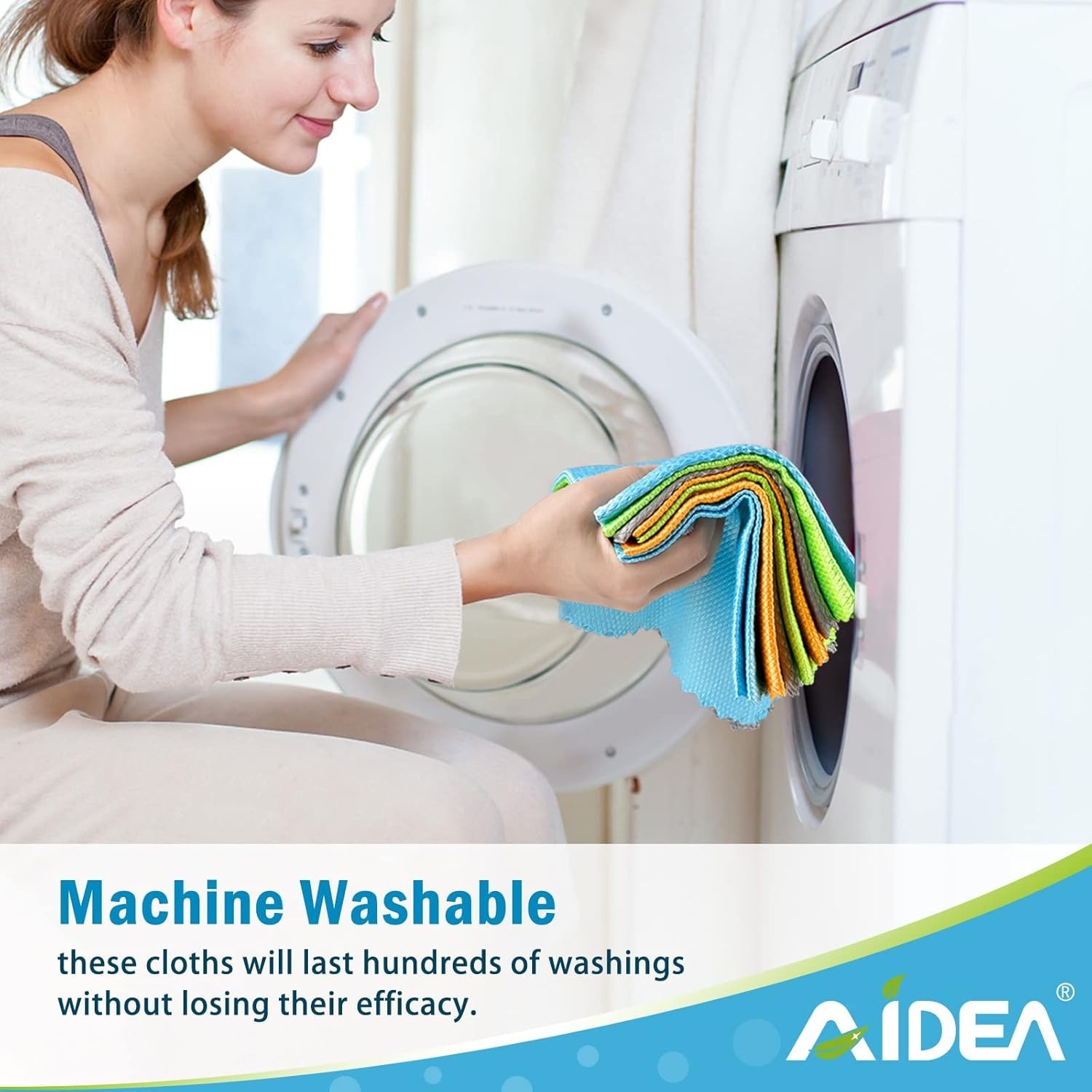 Versatile Lint-Free Microfiber Cleaning Cloths 8PK - 12x12 for Effortless Shine