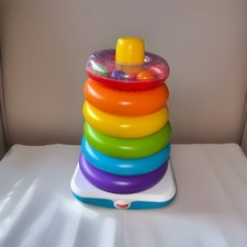 Fisher Price Giant Rock-A-Stack Super Sized Stacking Rings Problem Solving Toy
