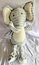 Chick Pea Ribbed Grey Elephant Super Soft Toy Plush Lovey Toddler Baby Stuffed