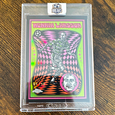 2025-26 Topps Chrome UCC Ultra Violet Henrik Larsson #UV-20 Black /10