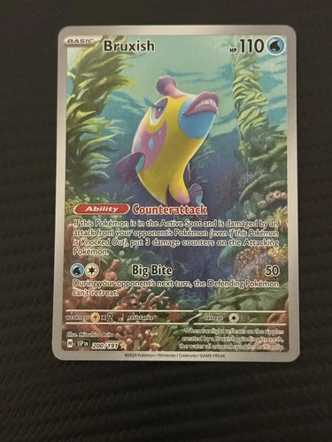 Bruxish 200/191 Illustration Rare Surging Sparks Pokemon Near Mint
