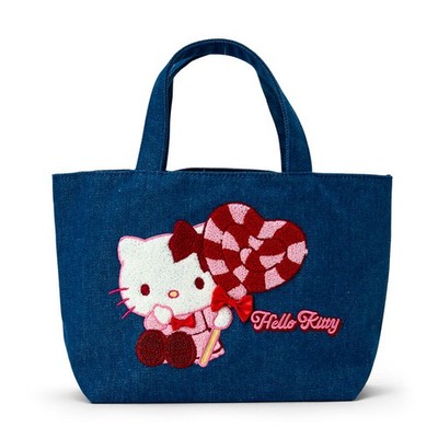 Sanrio Characters Hello Kitty Sagara Embroidered Denim Tote Bag 2025AW JP LTD