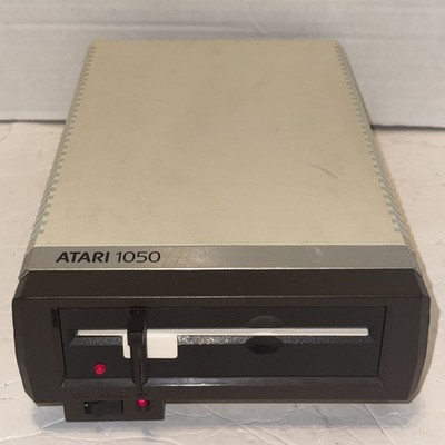 Atari 1050 5.25  Floppy Disk Drive With Power Supply Cable And Atari SIO Cable