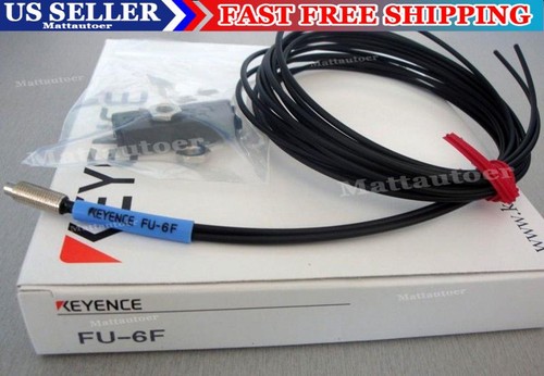 Keyence FU-6F Fiber Optic Sensor FU6F Fiber Amplifier Sensor Cable US Free TAX - 第 1/1 張圖片