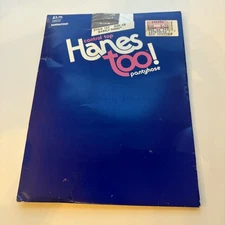 Hanes Too! Control Top Pantyhose Barely There Sandalfoot Hosiery Size CD NIP