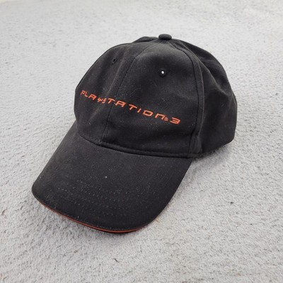 Playstation 3 Hat Mens Promo Adjustable Black Embroidery Ball Cap Hook and Loop