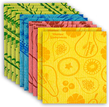 The Original 10 Pack Swedish Dishcloth for Kitchen Eco Friendly Reusable Paper T