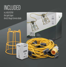 Faithfull L/HSLFEST110 - Festoon Lights 22M 10 Bulbs 110V