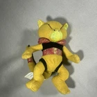 Vintage 1998 Abra Pokémon Plush 4.5" Applause Nintendo Toy, RARE!