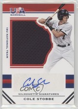 2017 Panini USA Baseball Stars & Stripes Jersey 7/49 Cole Stobbe #86 Auto w5b
